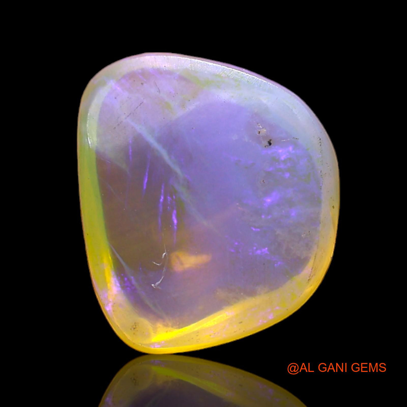3.00 Cts Natural Australian Fire Opal Loose Gemstone Fancy Cabochon 12x10x4 mm AD-135