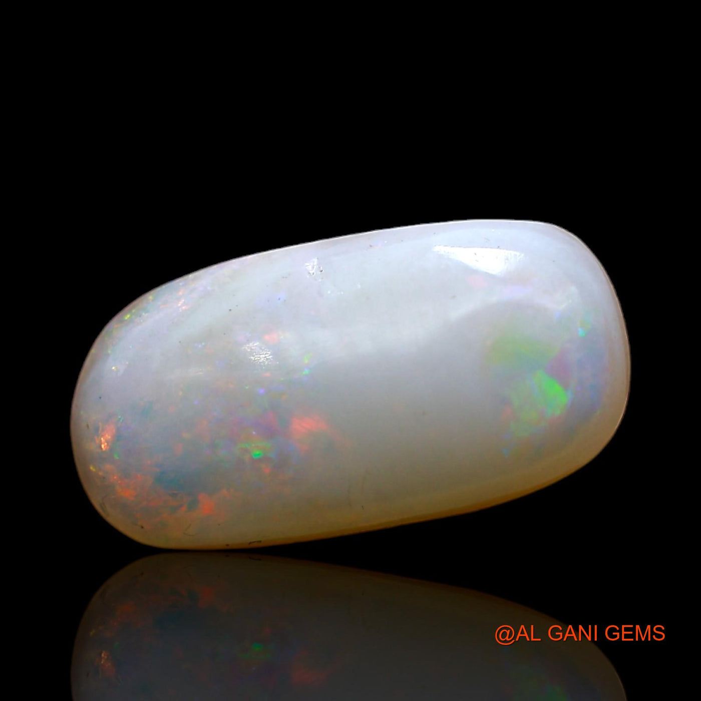 Natural Fire Opal Gemstone 2.00 Cts Loose Oval Cabochon From Australia 15x7x3 mm AD-136