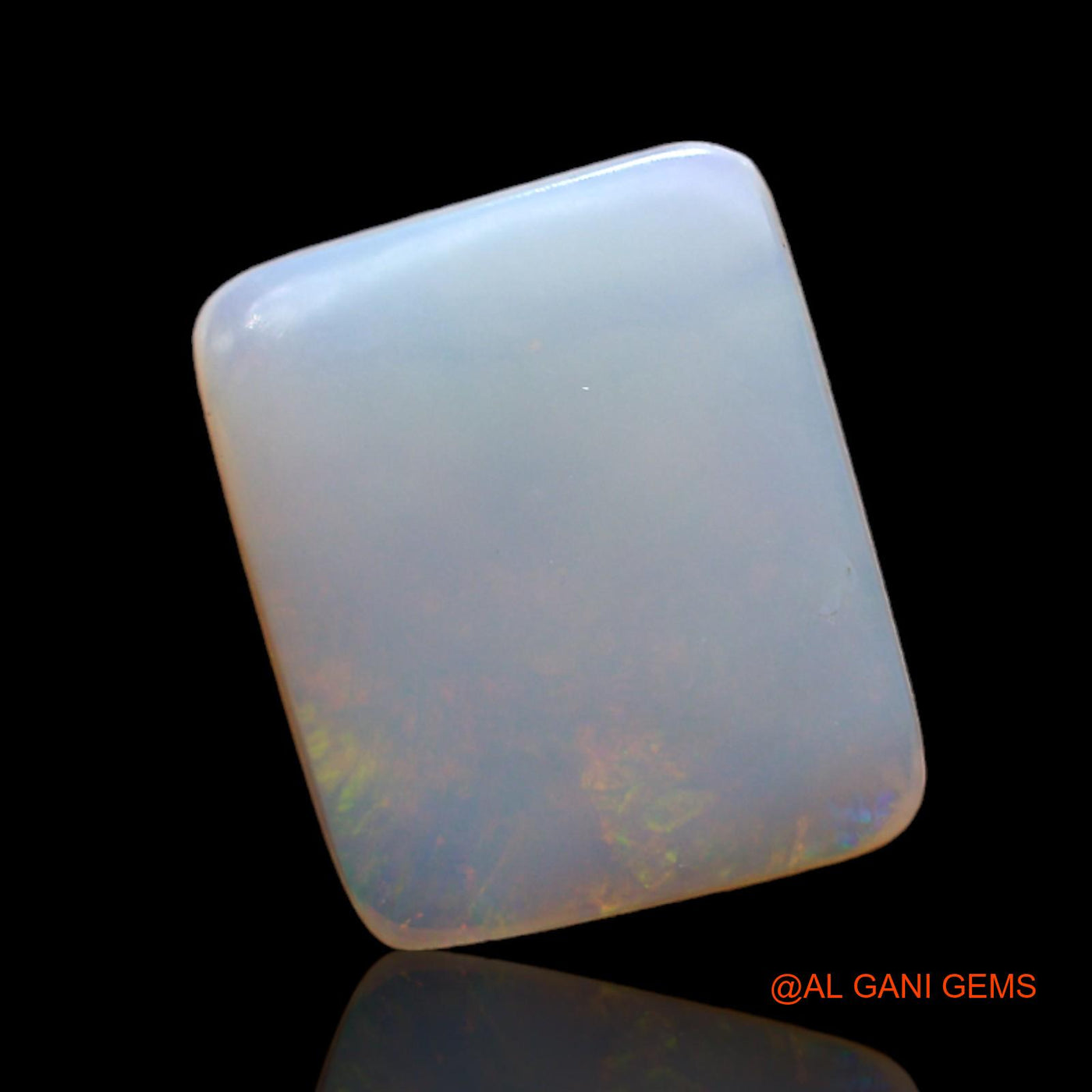 2.00 Cts Natural Australian Fire Opal Loose Gemstone Square Cabochon 12x10x2 mm AD-137