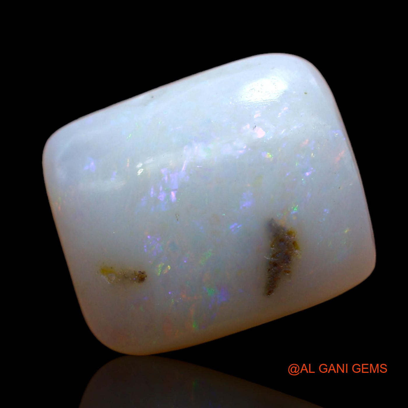 3.00 Cts Natural Australian Fire Opal Loose Gemstone Square Cabochon 11x10x4 mm AD-138