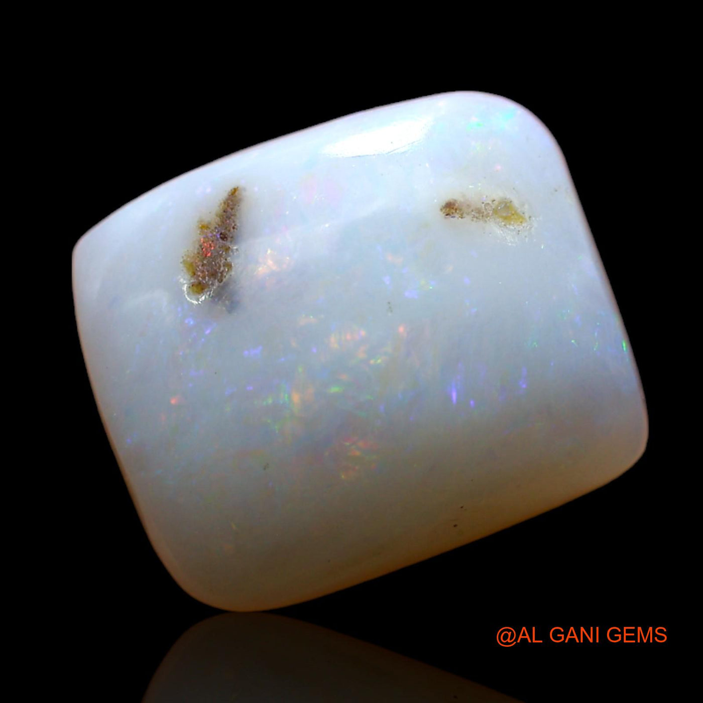 3.00 Cts Natural Australian Fire Opal Loose Gemstone Square Cabochon 11x10x4 mm AD-138