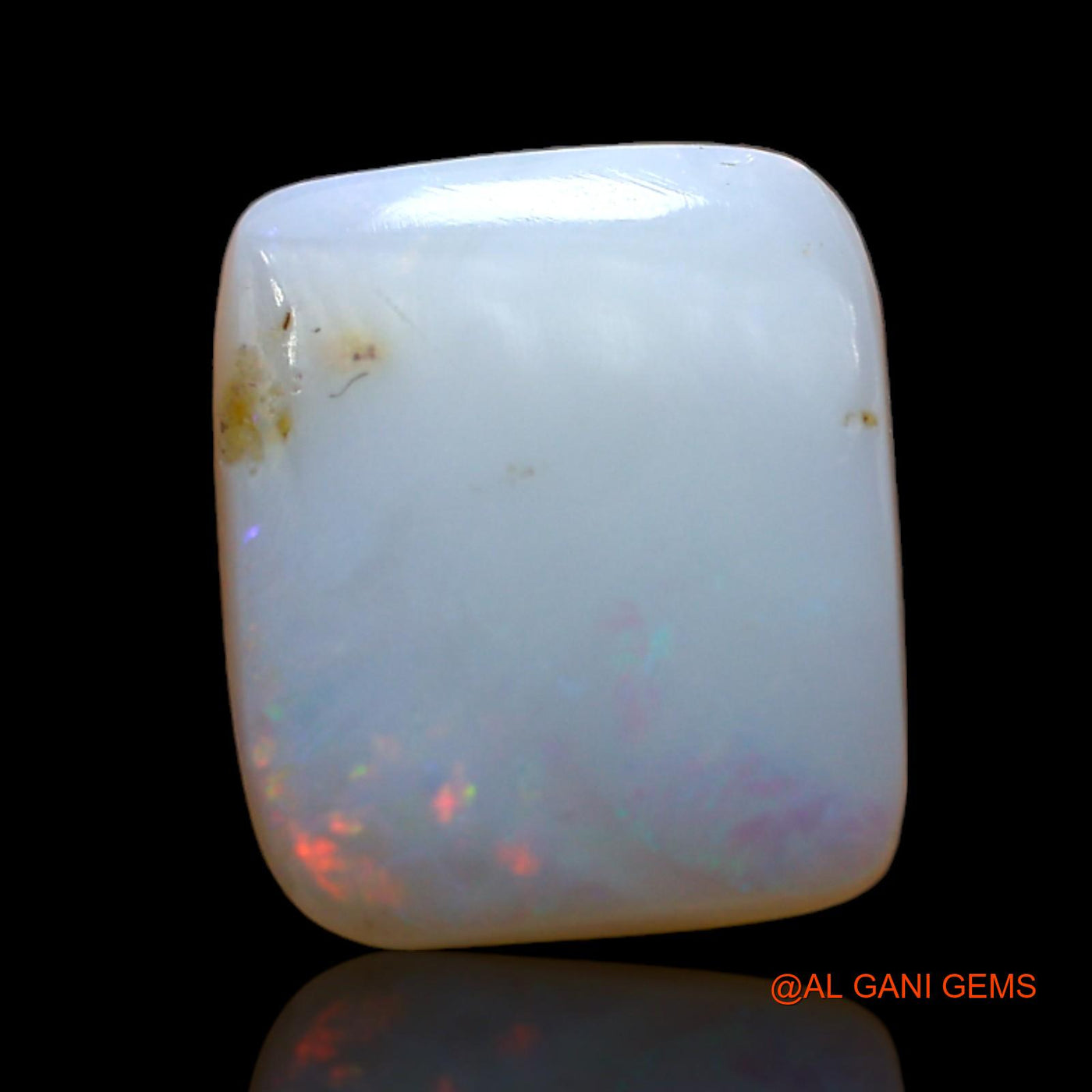 3.00 Cts Natural Australian Fire Opal Loose Gemstone Square Cabochon 11x10x4 mm AD-138