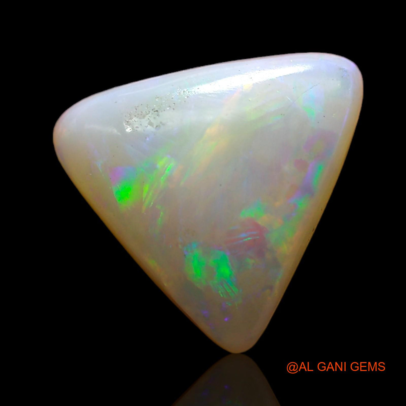2.00 Cts Natural Australian Fire Opal Trillion Cabochon Loose Gemstone For Jewelry 11x11x4 mm AD-139