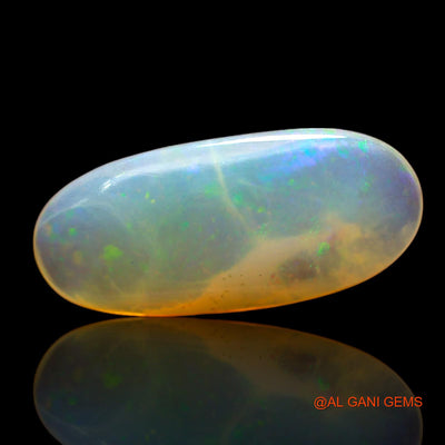 4.00 Cts Natural Australian Fire Opal Loose Gemstone Oval Cabochon 19x8x4 mm AD-13