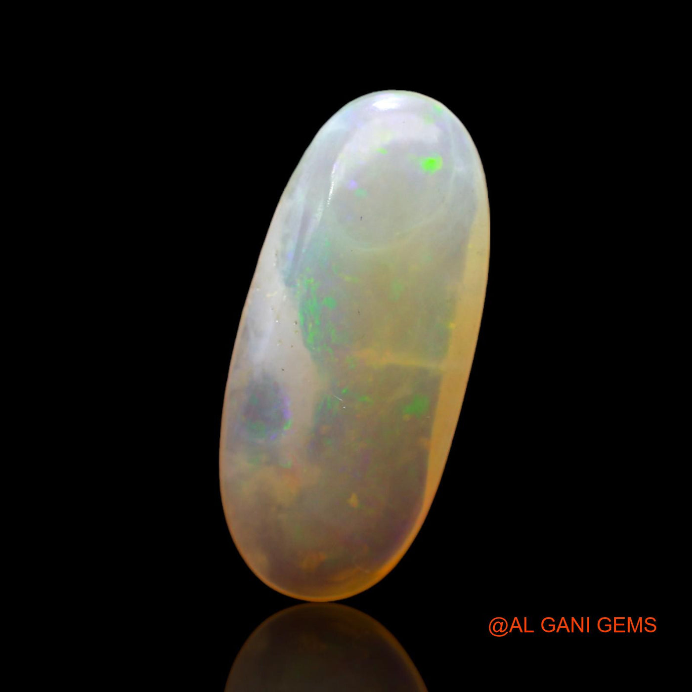 4.00 Cts Natural Australian Fire Opal Loose Gemstone Oval Cabochon 19x8x4 mm AD-13