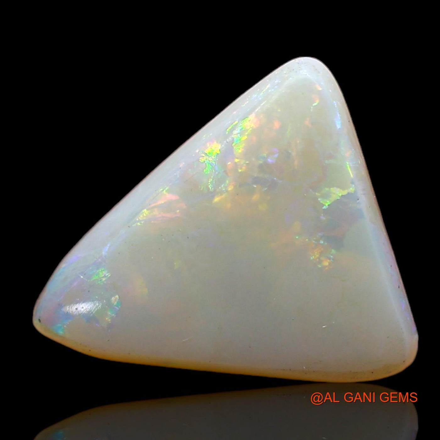 2.00 Cts Natural Australian Fire Opal Loose Gemstone Trillion Cabochon 12x10x3 mm AD-141