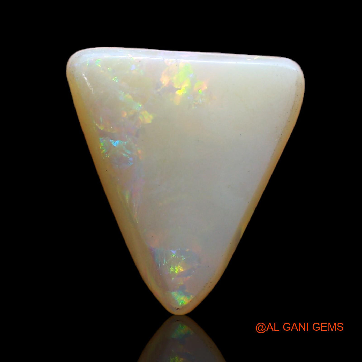 2.00 Cts Natural Australian Fire Opal Loose Gemstone Trillion Cabochon 12x10x3 mm AD-141