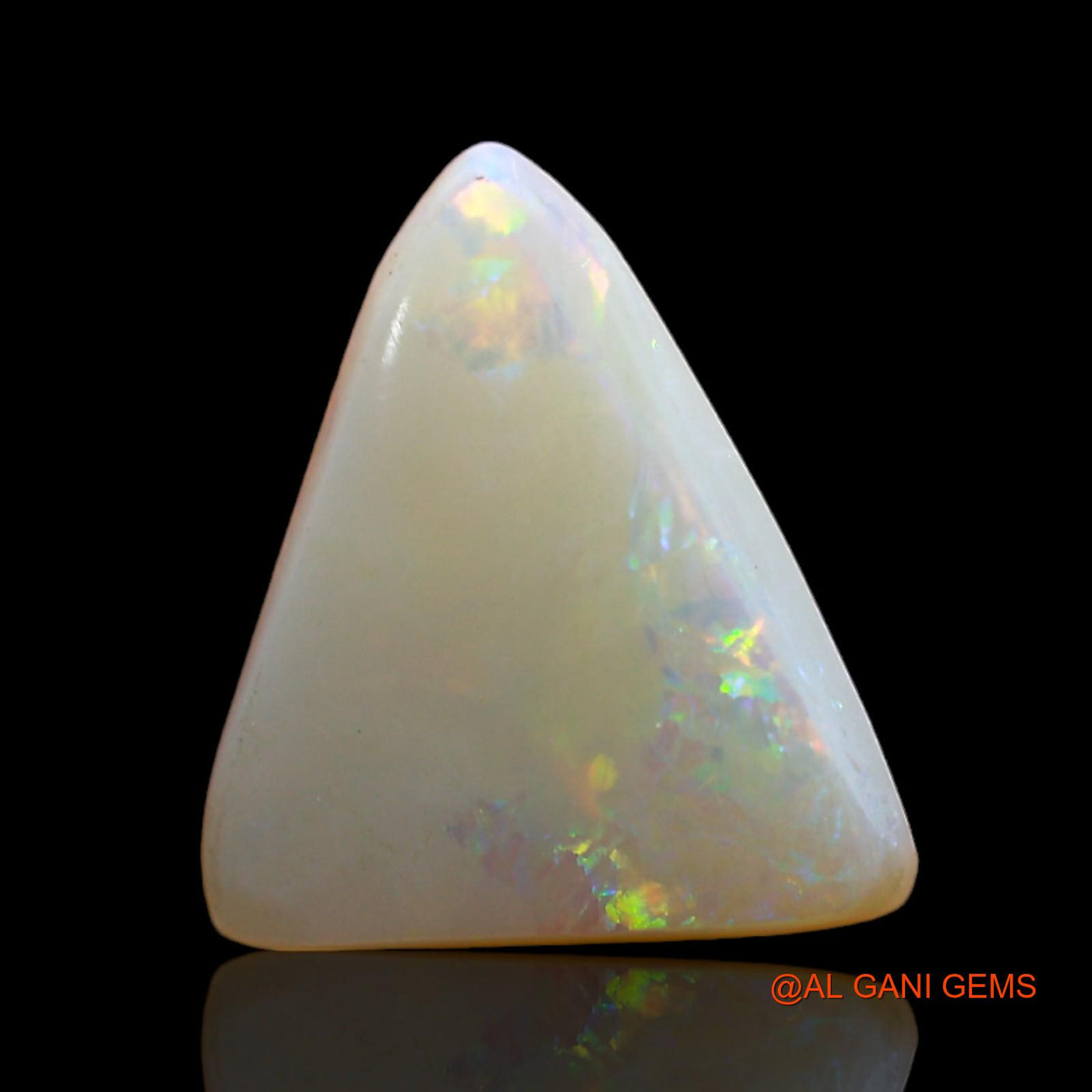 2.00 Cts Natural Australian Fire Opal Loose Gemstone Trillion Cabochon 12x10x3 mm AD-141