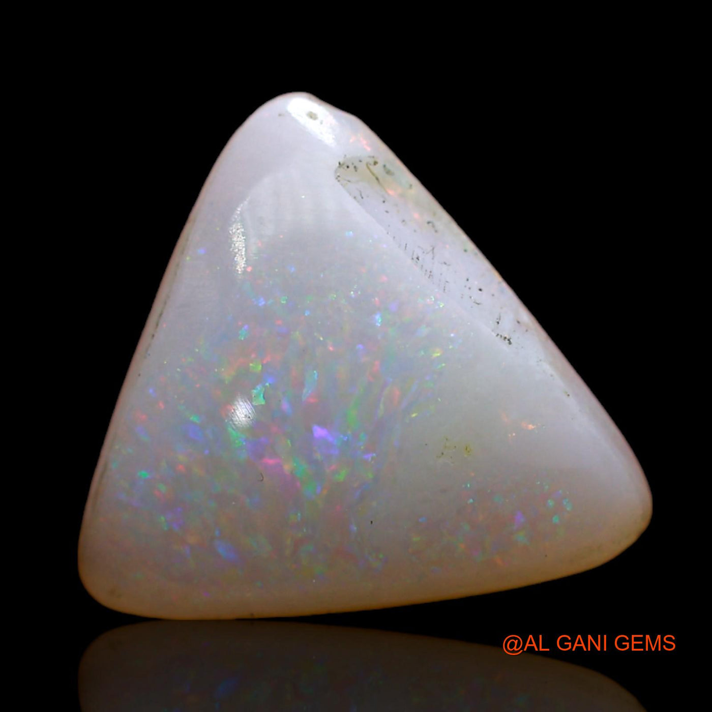 2.00 Cts Natural Australian Fire Opal Loose Gemstone Trillion Cabochon 11x11x3 mm AD-144