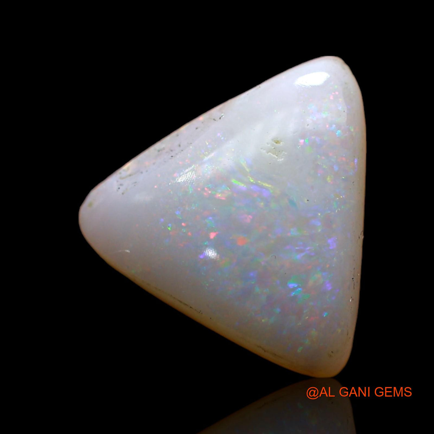 2.00 Cts Natural Australian Fire Opal Loose Gemstone Trillion Cabochon 11x11x3 mm AD-144