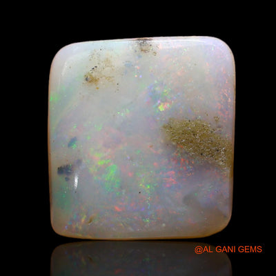 Natural Fire Opal Gemstone 2.00 Cts Loose Square Cabochon From Australia 11x10x2 mm AD-145
