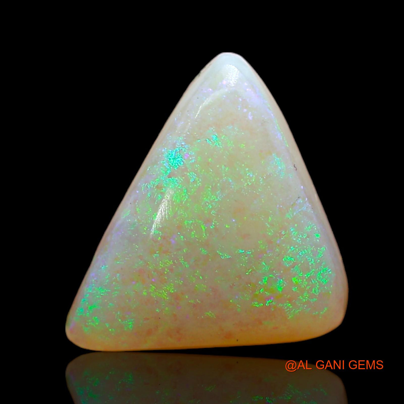 3.00 Cts Natural Australian Fire Opal Loose Gemstone Trillion Cabochon 11x10x5 mm AD-146