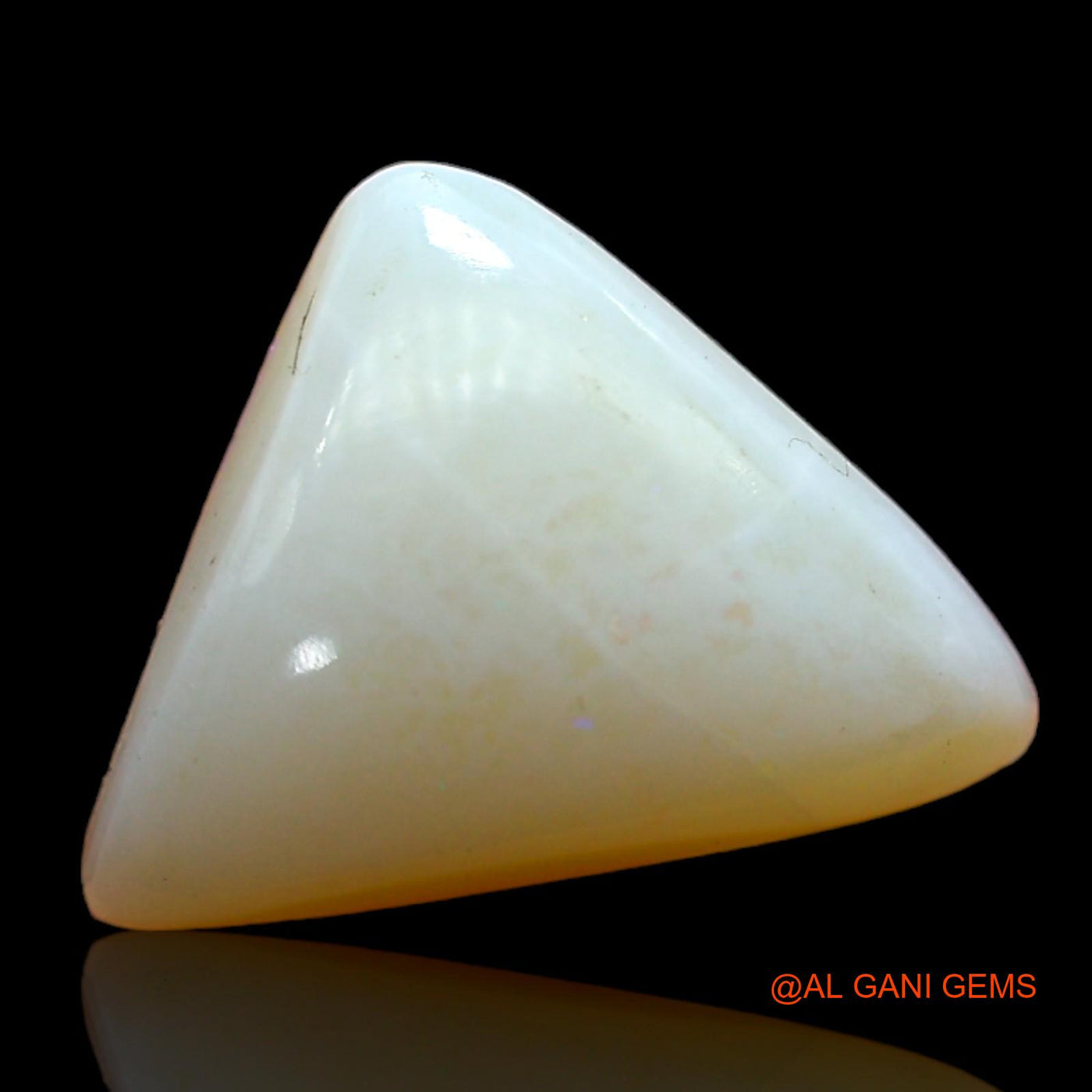 3.00 Cts Natural Australian Fire Opal Loose Gemstone Trillion Cabochon 11x10x5 mm AD-146