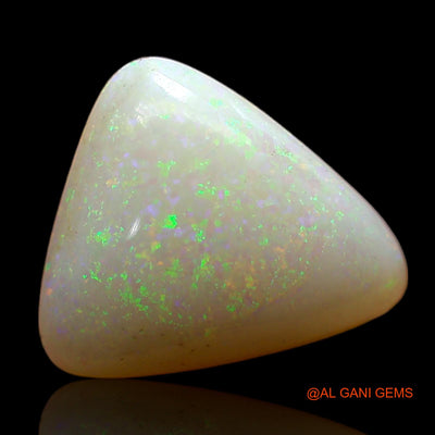 Natural Untreated Fire Opal Loose Gemstone Trillion Cabochon From Australia 3.00 Cts 11x10x5 mm AD-148