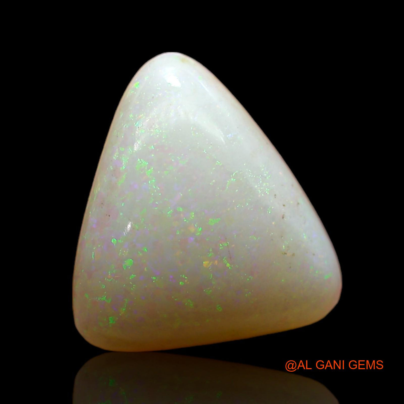 Natural Untreated Fire Opal Loose Gemstone Trillion Cabochon From Australia 3.00 Cts 11x10x5 mm AD-148