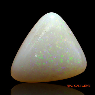 Natural Untreated Fire Opal Loose Gemstone Trillion Cabochon From Australia 3.00 Cts 11x10x5 mm AD-148