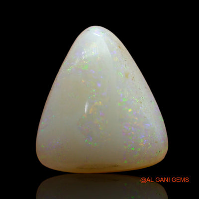 Natural Untreated Fire Opal Loose Gemstone Trillion Cabochon From Australia 3.00 Cts 11x10x5 mm AD-148