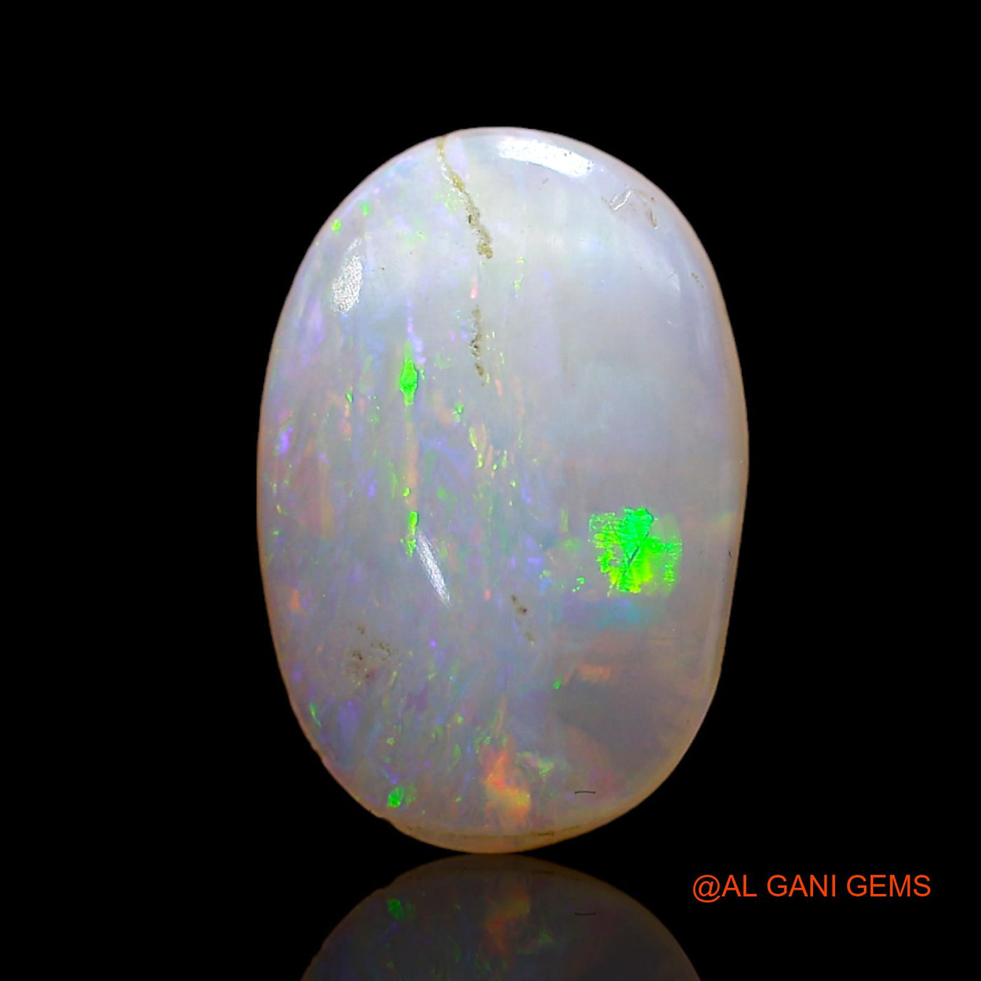 2.00 Cts Unheated Australian Fire Opal Loose Gemstone Oval Cabochon Natural 13x9x2 mm AD-149