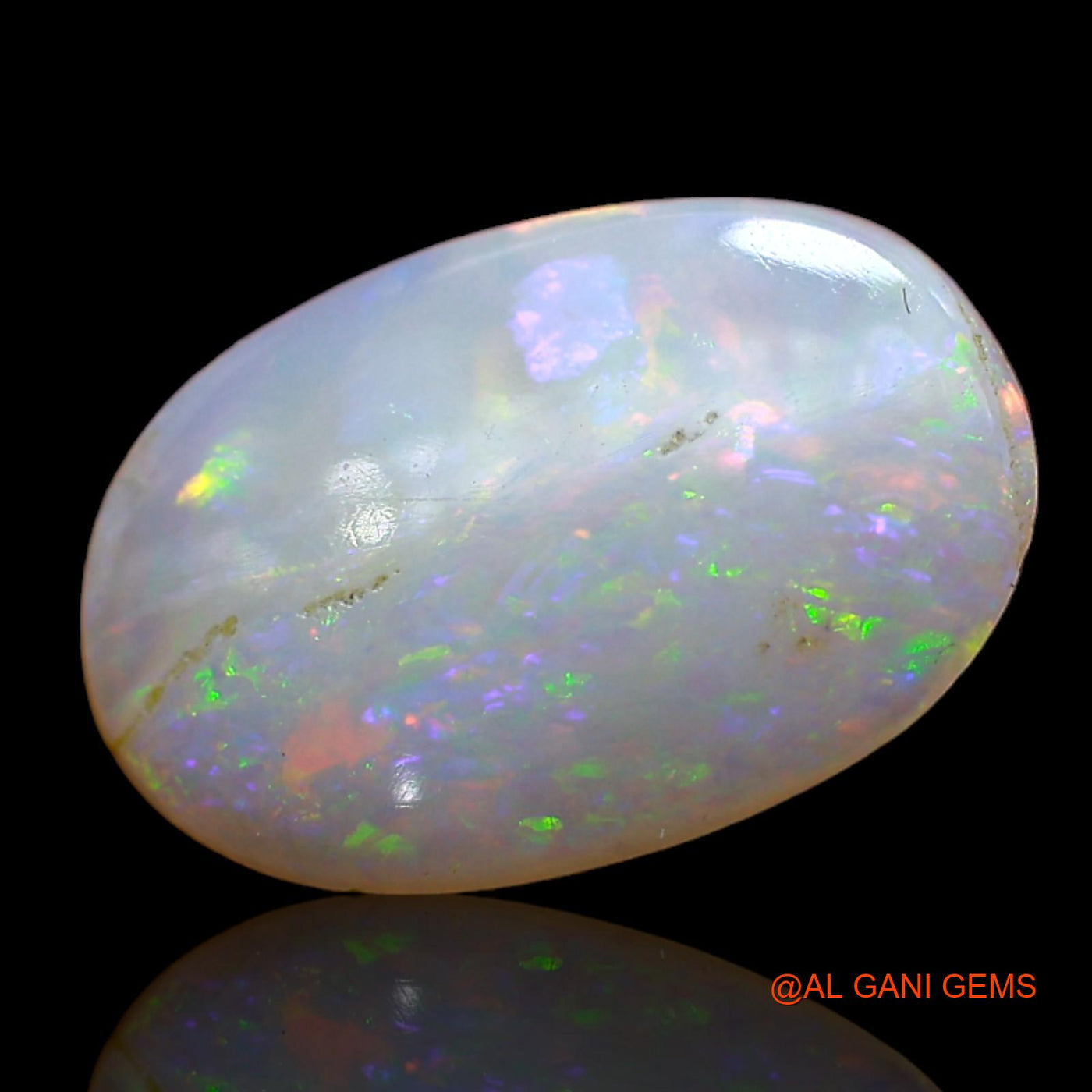 2.00 Cts Unheated Australian Fire Opal Loose Gemstone Oval Cabochon Natural 13x9x2 mm AD-149