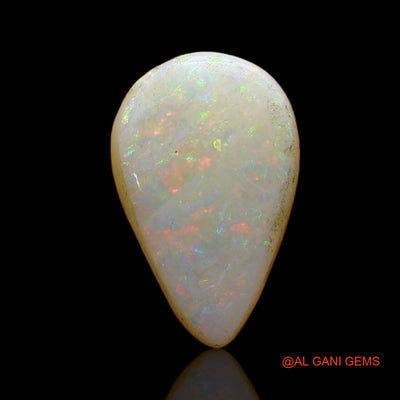 Natural Fire Opal Gemstone 3.00 Cts Loose Pear Cabochon From Australia 14x9x4 mm AD-153