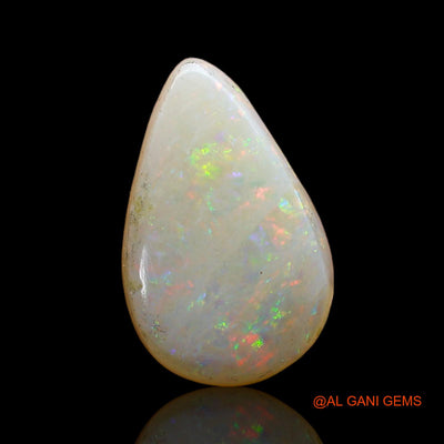 Natural Fire Opal Gemstone 3.00 Cts Loose Pear Cabochon From Australia 14x9x4 mm AD-153