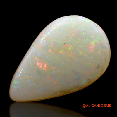 Natural Fire Opal Gemstone 3.00 Cts Loose Pear Cabochon From Australia 14x9x4 mm AD-153