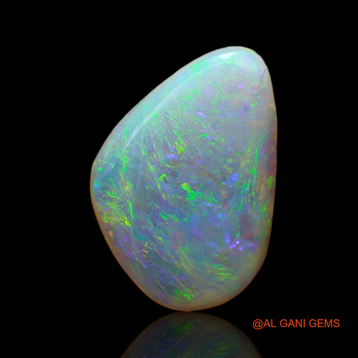Natural Untreated Fire Opal Loose Gemstone Fancy Cabochon From Australia 1.00 Cts 13x9x2 mm AD-156