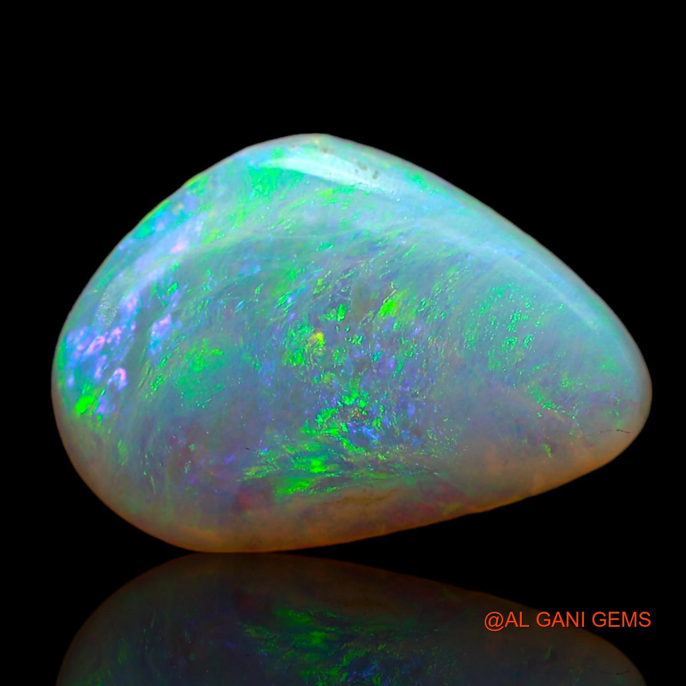 Natural Untreated Fire Opal Loose Gemstone Fancy Cabochon From Australia 1.00 Cts 13x9x2 mm AD-156