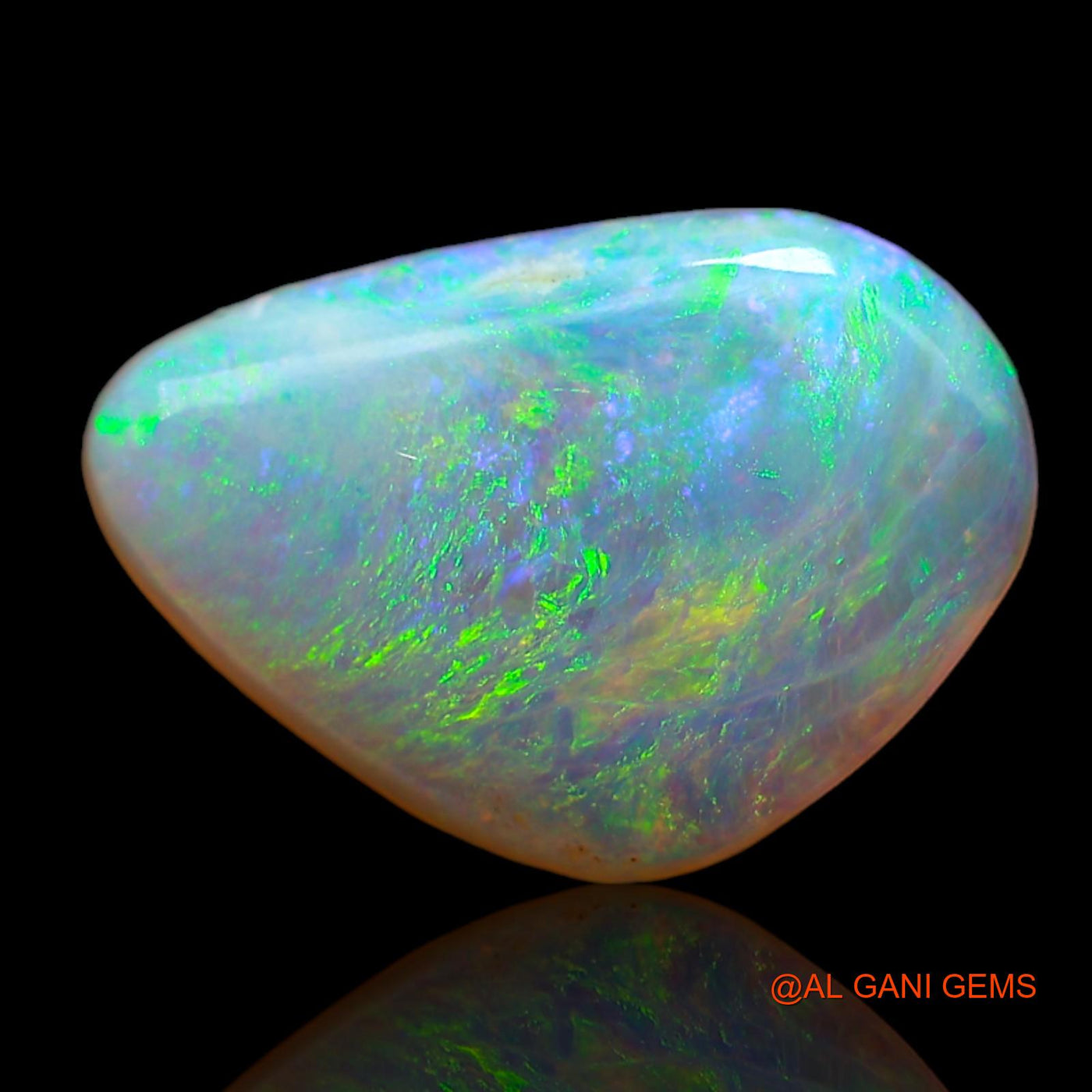 Natural Untreated Fire Opal Loose Gemstone Fancy Cabochon From Australia 1.00 Cts 13x9x2 mm AD-156