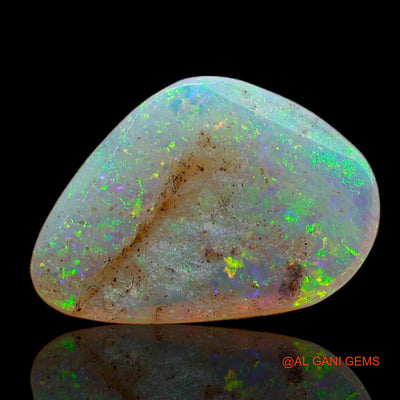 Natural Untreated Fire Opal Loose Gemstone Fancy Cabochon From Australia 1.00 Cts 13x9x2 mm AD-156