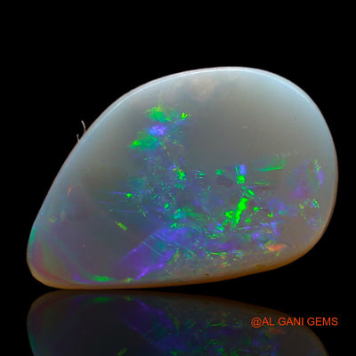 Natural Fire Opal Gemstone 2.00 Cts Loose Fancy Cabochon From Australia 13x8x3 mm AD-157