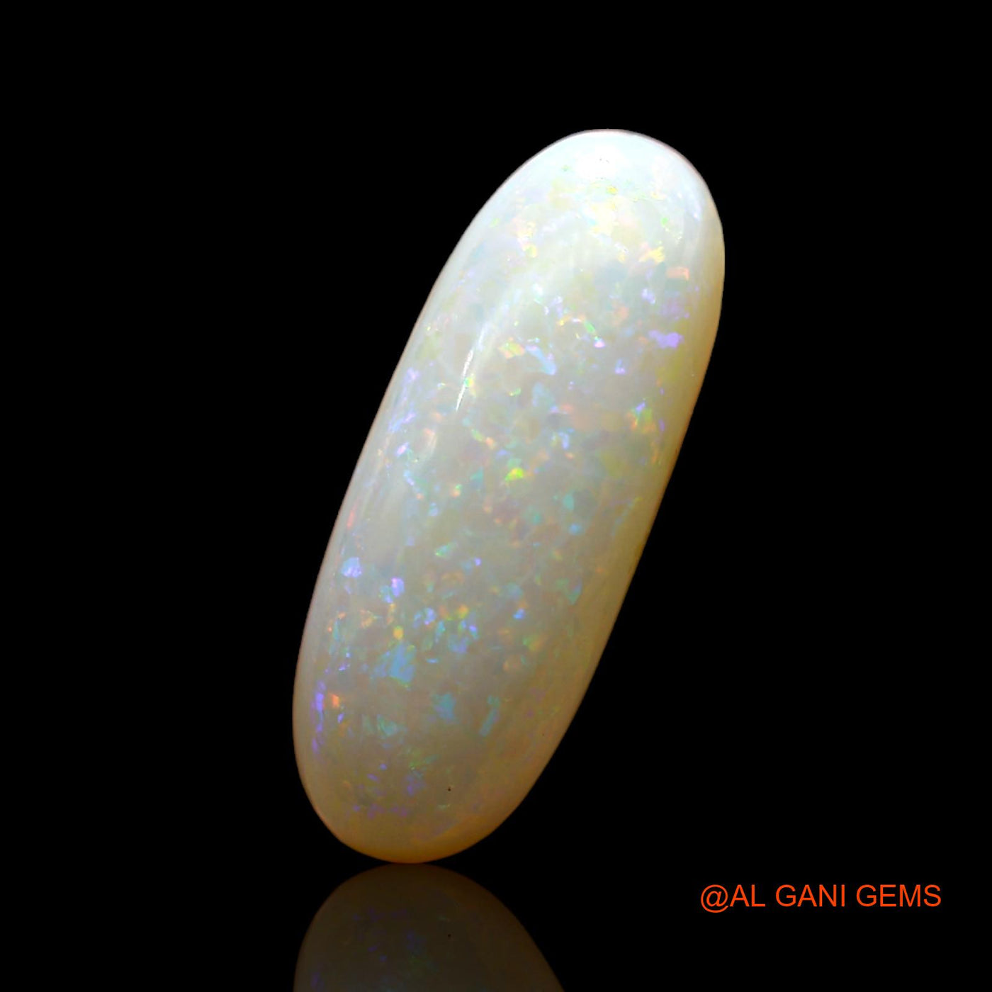Natural Fire Opal Gemstone 5.00 Cts Loose Oval Cabochon From Australia 18x7x5 mm AD-15