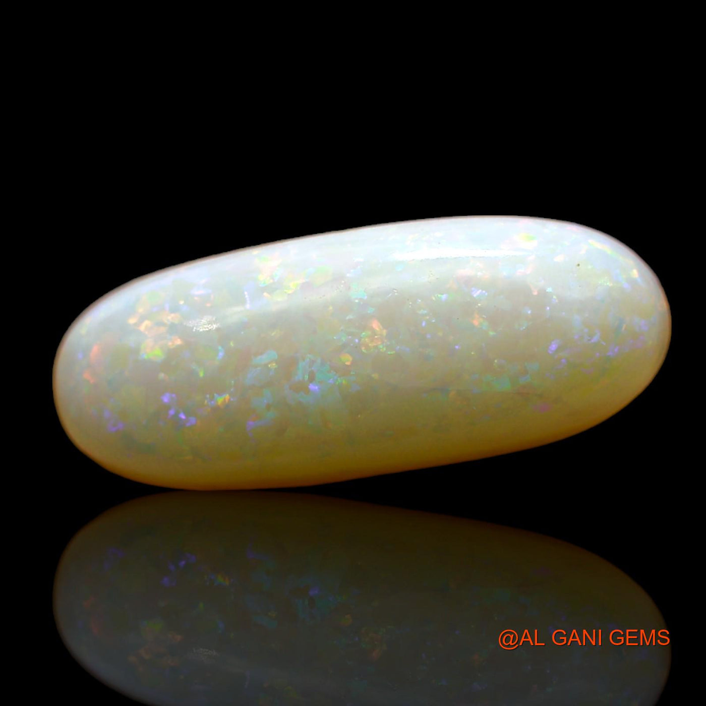Natural Fire Opal Gemstone 5.00 Cts Loose Oval Cabochon From Australia 18x7x5 mm AD-15