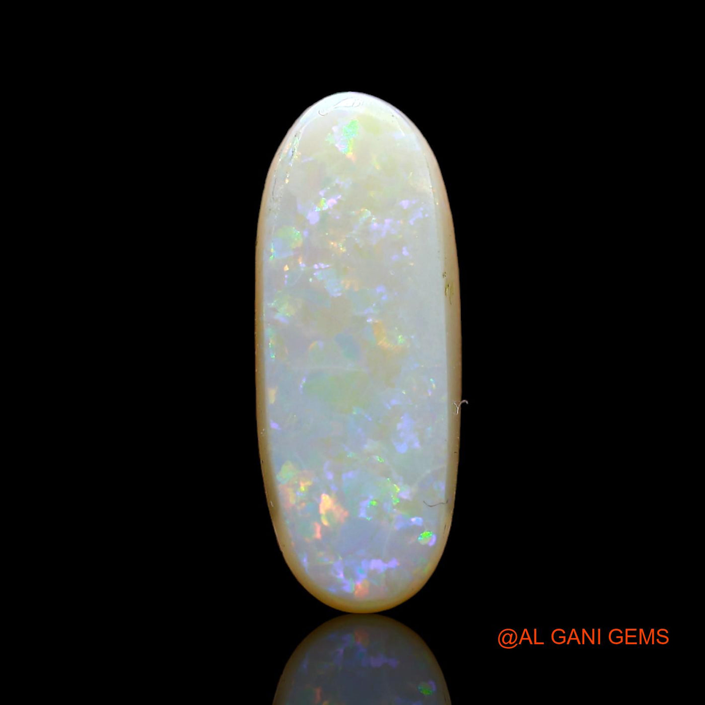 Natural Fire Opal Gemstone 5.00 Cts Loose Oval Cabochon From Australia 18x7x5 mm AD-15
