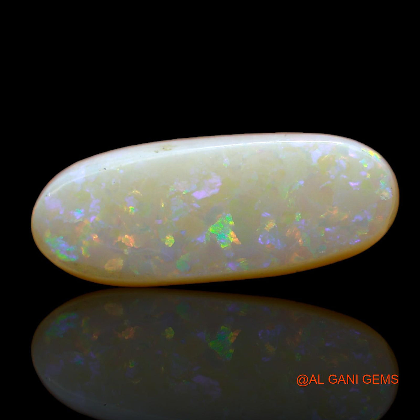 Natural Fire Opal Gemstone 5.00 Cts Loose Oval Cabochon From Australia 18x7x5 mm AD-15