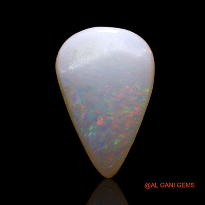 2.00 Cts Natural Australian Fire Opal Loose Gemstone Pear Cabochon 13x8x3 mm AD-160