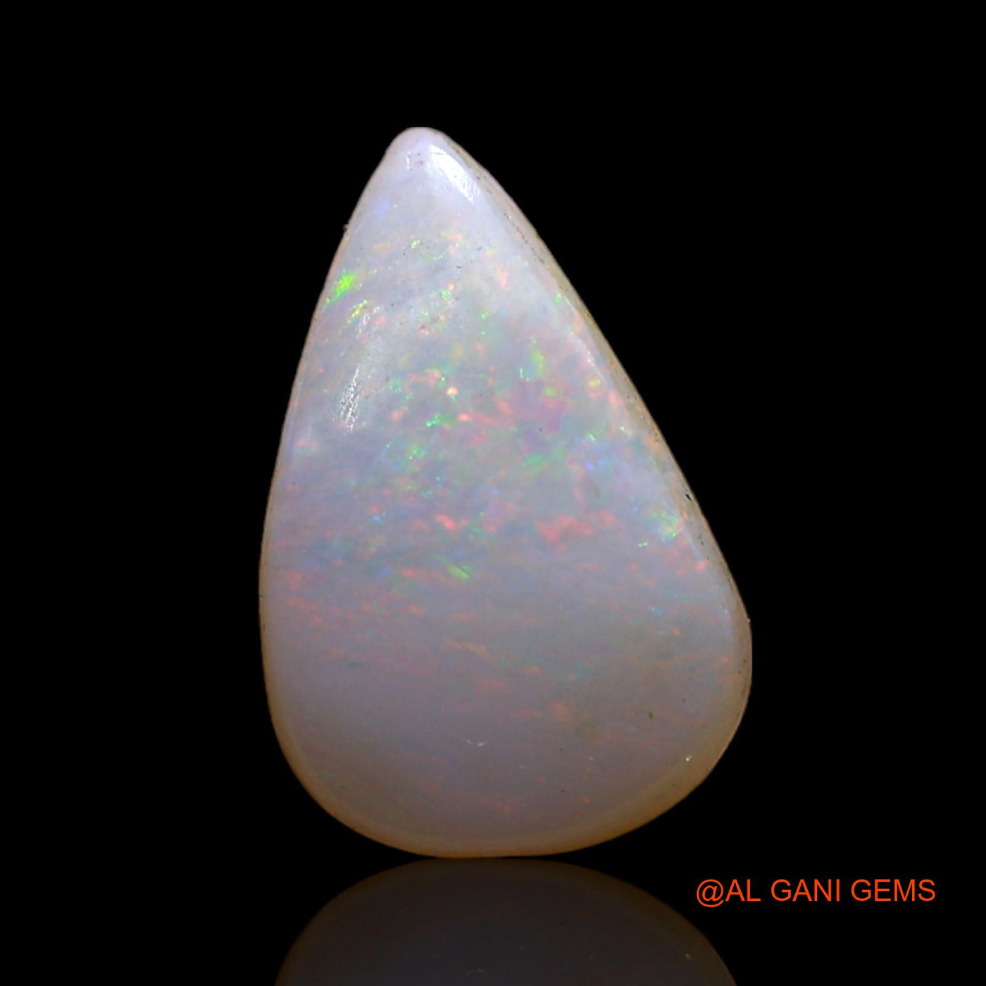 2.00 Cts Natural Australian Fire Opal Loose Gemstone Pear Cabochon 13x8x3 mm AD-160