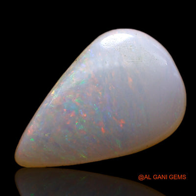 2.00 Cts Natural Australian Fire Opal Loose Gemstone Pear Cabochon 13x8x3 mm AD-160