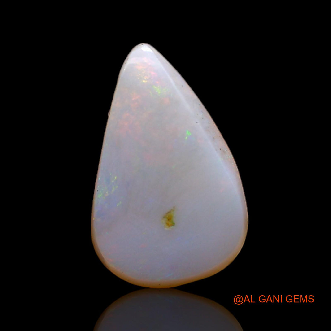 2.00 Cts Natural Australian Fire Opal Loose Gemstone Pear Cabochon 13x8x3 mm AD-160