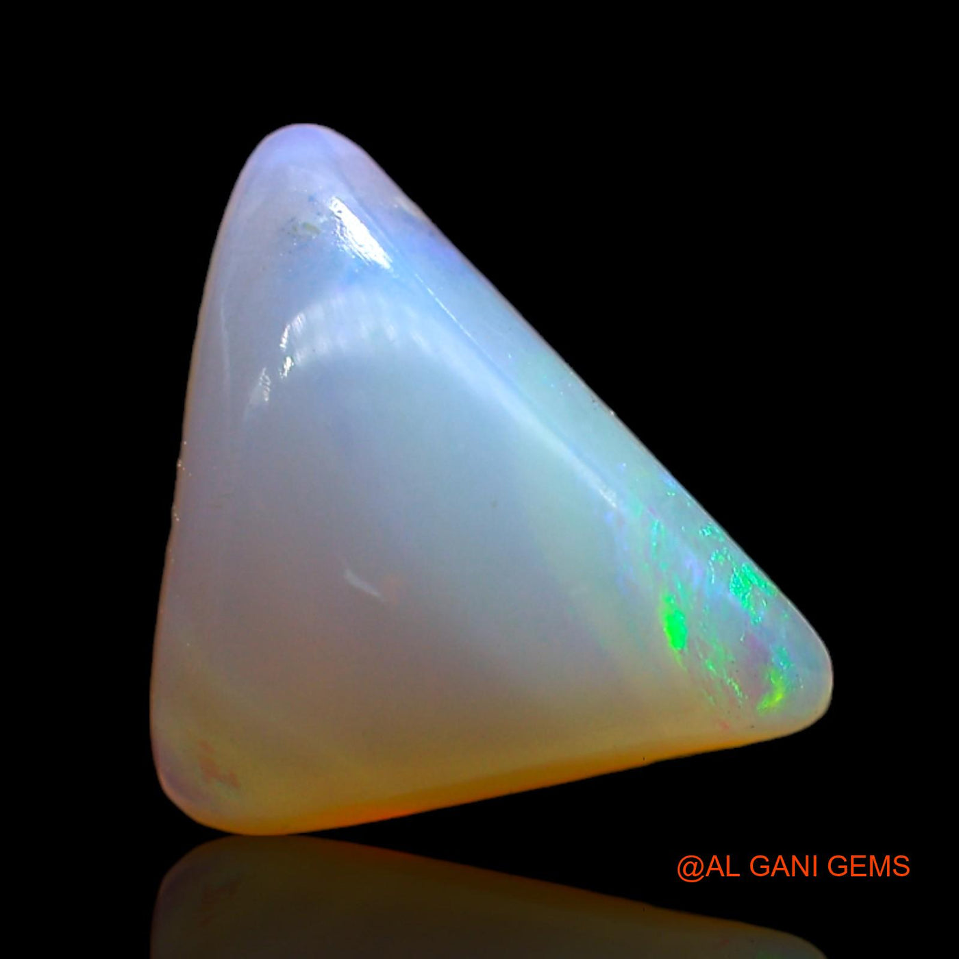 Natural Fire Opal Gemstone 3.00 Cts Loose Trillion Cabochon From Australia 13x9x4 mm AD-161