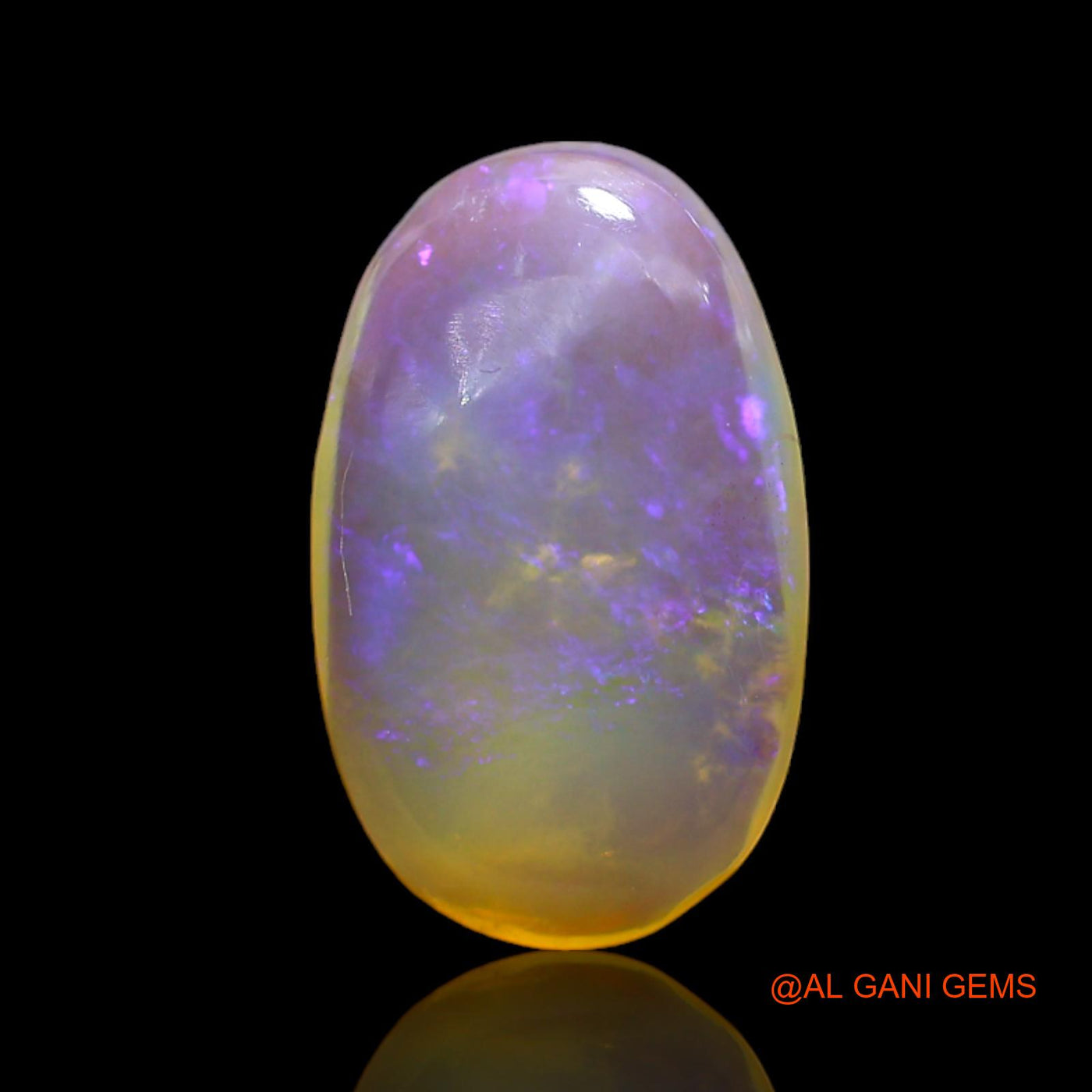 3.00 Cts Natural Australian Fire Opal Loose Gemstone Oval Cabochon 13x8x3 mm AD-163