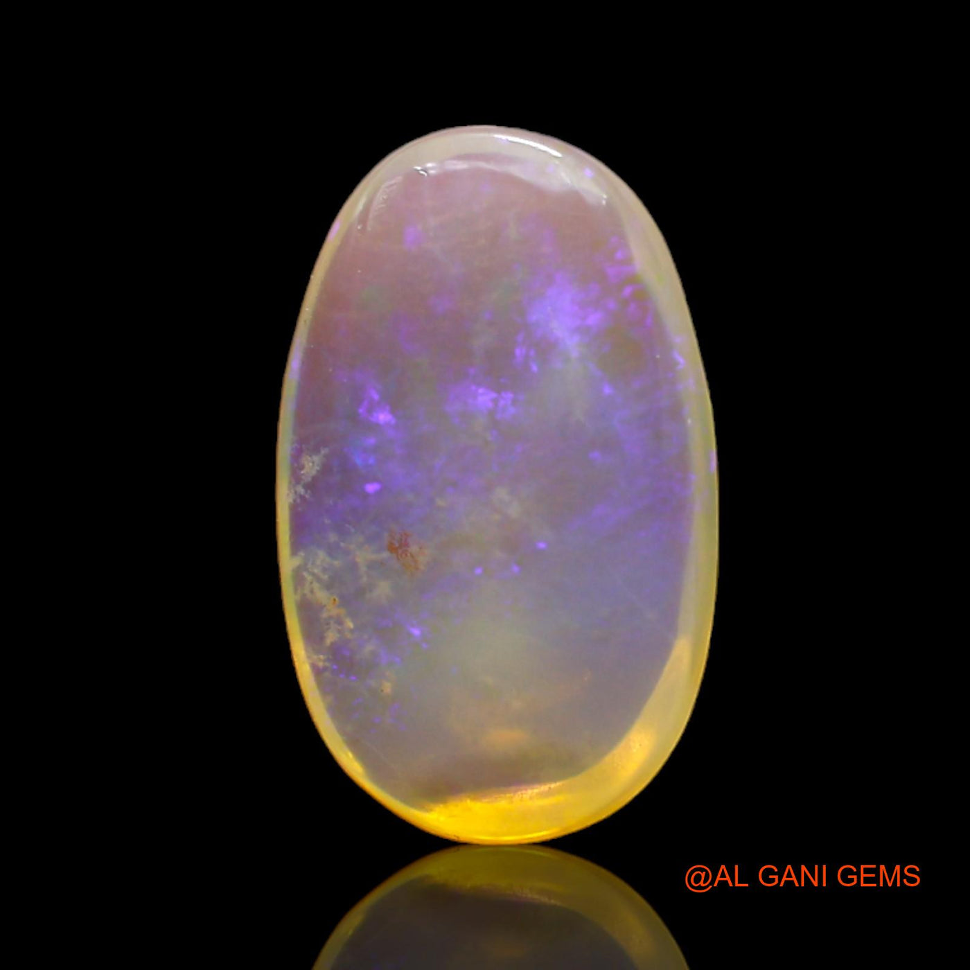3.00 Cts Natural Australian Fire Opal Loose Gemstone Oval Cabochon 13x8x3 mm AD-163