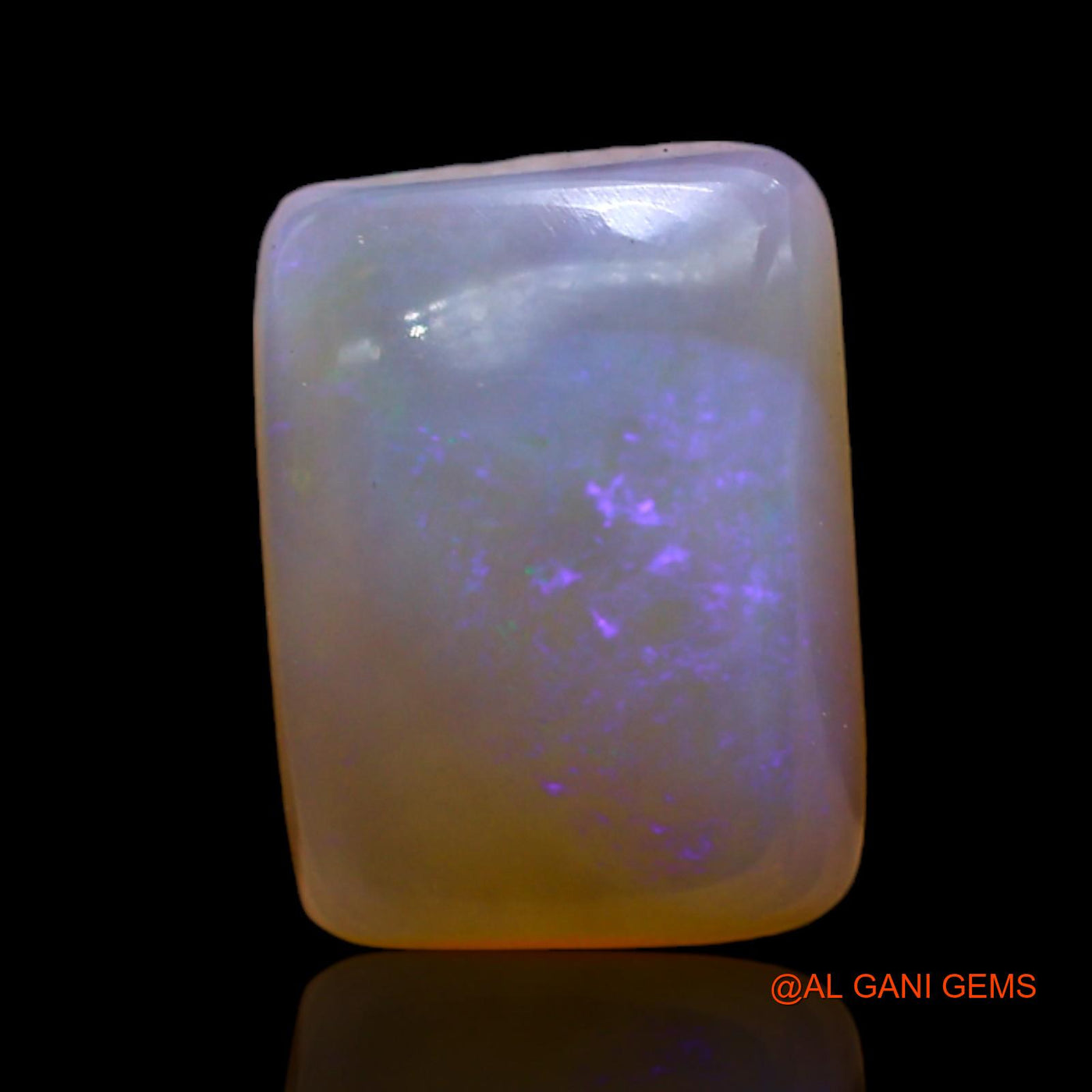 4.00 Cts Natural Australian Fire Opal Square Cabochon Loose Gemstone For Jewelry 11x8x4 mm AD-164