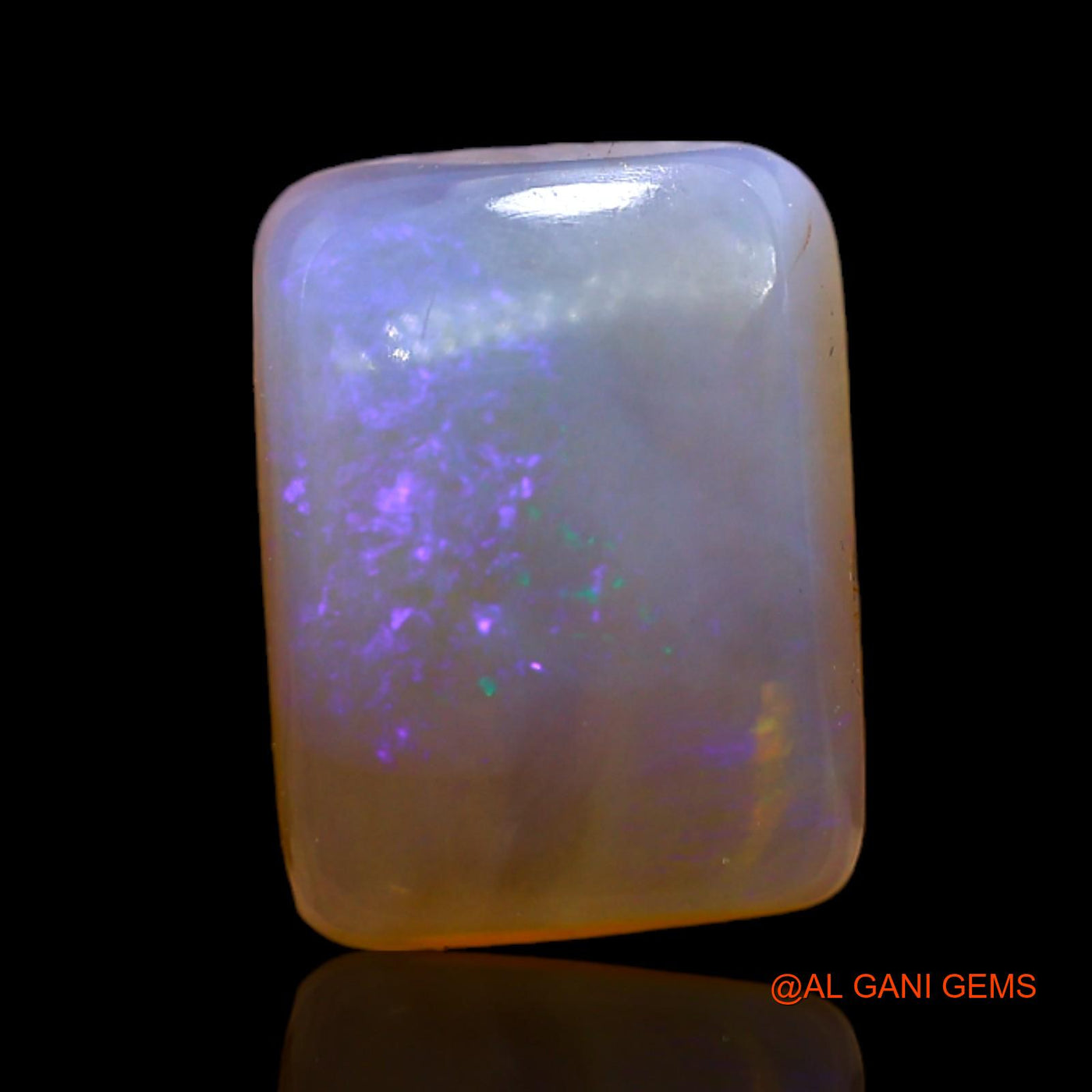 4.00 Cts Natural Australian Fire Opal Square Cabochon Loose Gemstone For Jewelry 11x8x4 mm AD-164