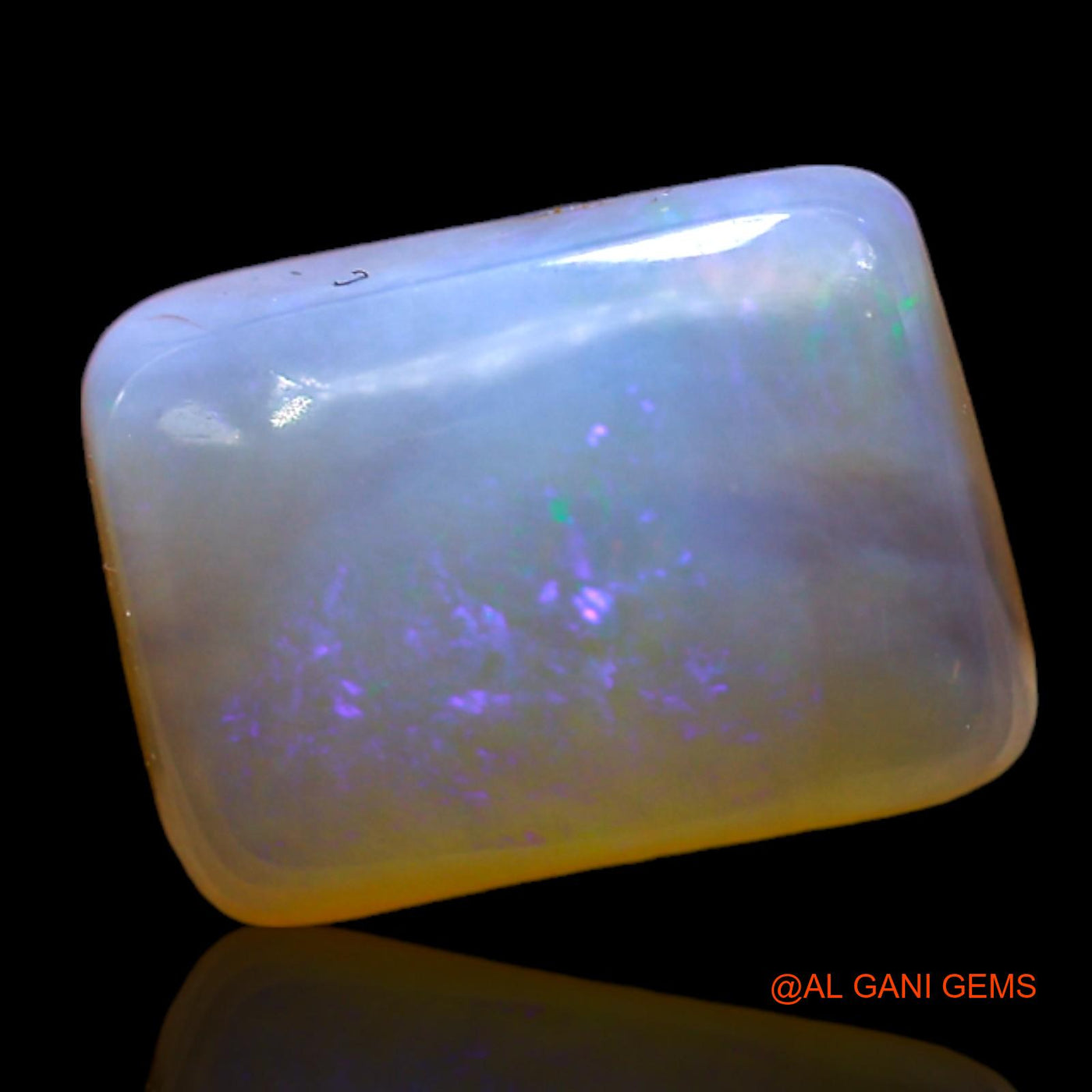4.00 Cts Natural Australian Fire Opal Square Cabochon Loose Gemstone For Jewelry 11x8x4 mm AD-164
