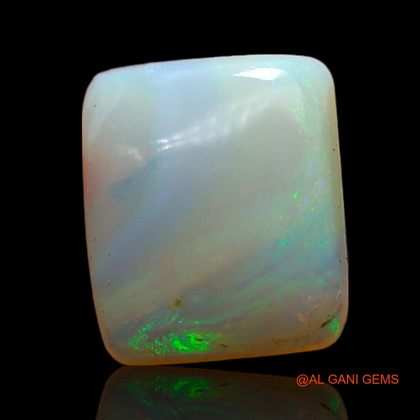 3.00 Cts Unheated Australian Fire Opal Loose Gemstone Square Cabochon Natural 11x9x3 mm AD-165