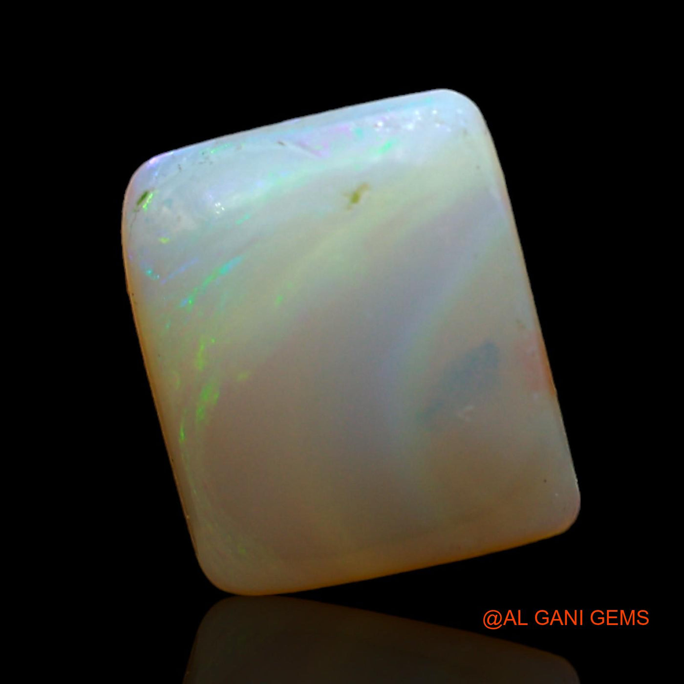 3.00 Cts Unheated Australian Fire Opal Loose Gemstone Square Cabochon Natural 11x9x3 mm AD-165