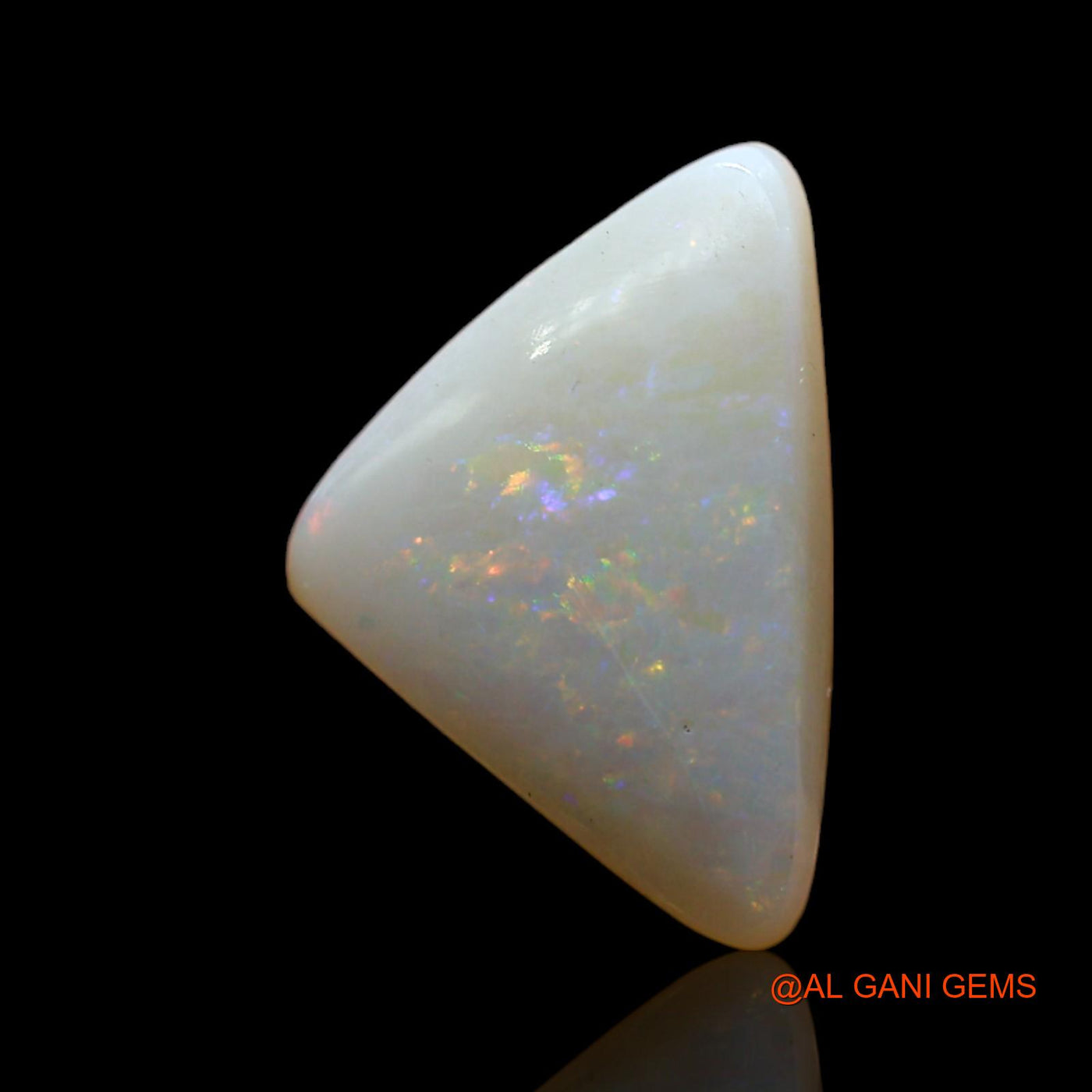3.00 Cts Unheated Australian Fire Opal Loose Gemstone Trillion Cabochon Natural 13x9x4 mm AD-166