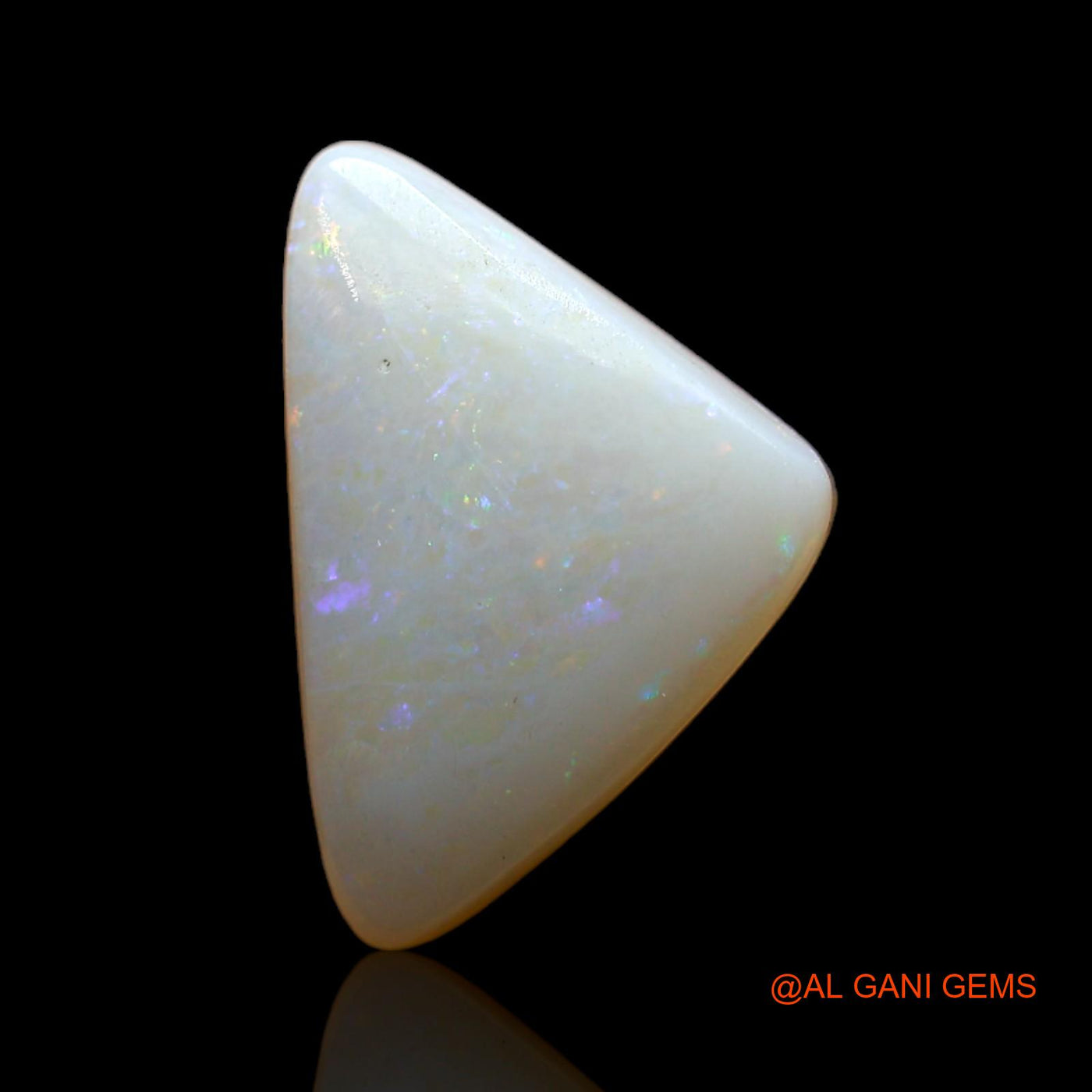 3.00 Cts Unheated Australian Fire Opal Loose Gemstone Trillion Cabochon Natural 13x9x4 mm AD-166