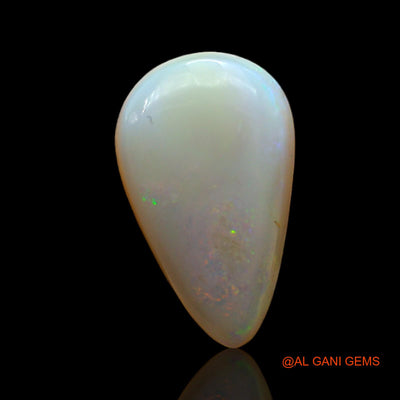 3.00 Cts Natural Australian Fire Opal Loose Gemstone Pear Cabochon 13x8x5 mm AD-168